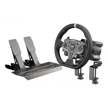 Moza Racing R3 komplekt Xboxile ja arvutile, rool + pedaalid, arvuti, Xbox One, Xbox Series S, Xbox Series X, kodunupp, 360°, otseveoline, reguleeritav