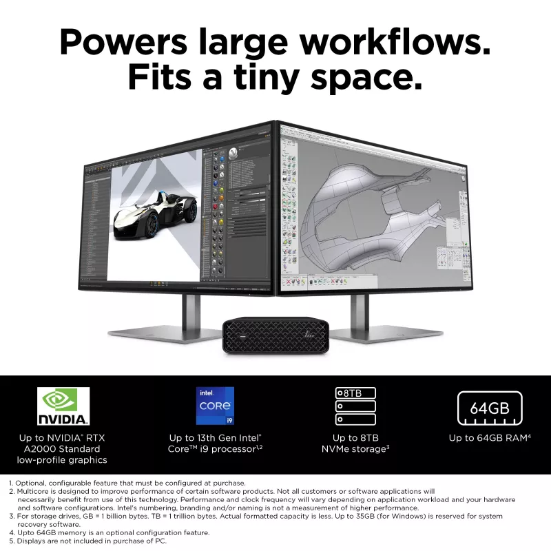 HP Z2 Mini G9 Dual Type-A SuperSpeed USB 10Gbps Port liidesekaardid/adapter