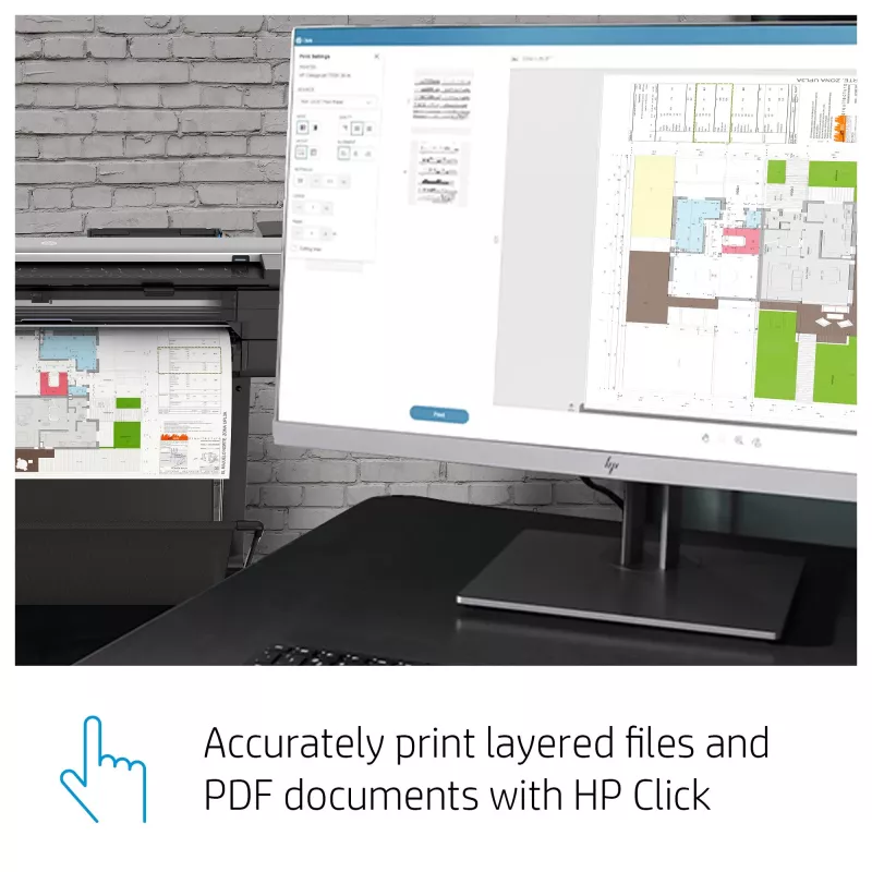 HP Designjet T830 24-tolline multifunktsioonprinter