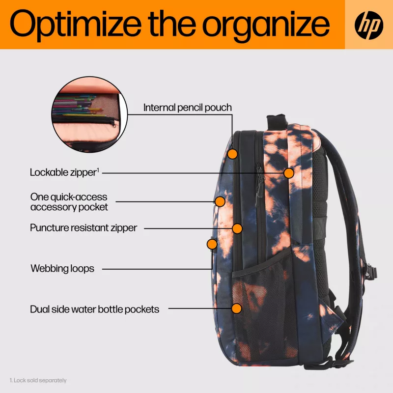 Vabaaja seljakott HP Campus XL Tie Dye Backpack Must Pattern