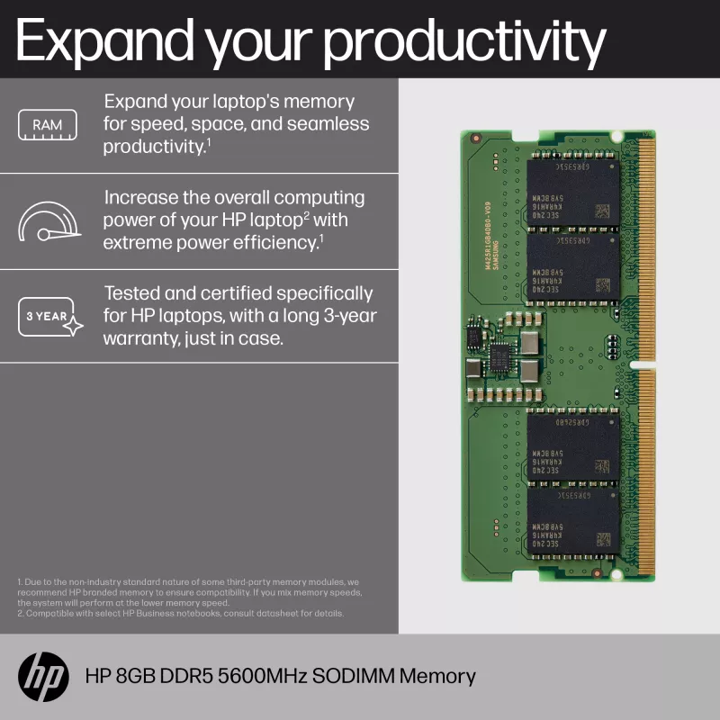 Mälumoodul HP 83P90AA DDR5 8 GB 5600 MHz