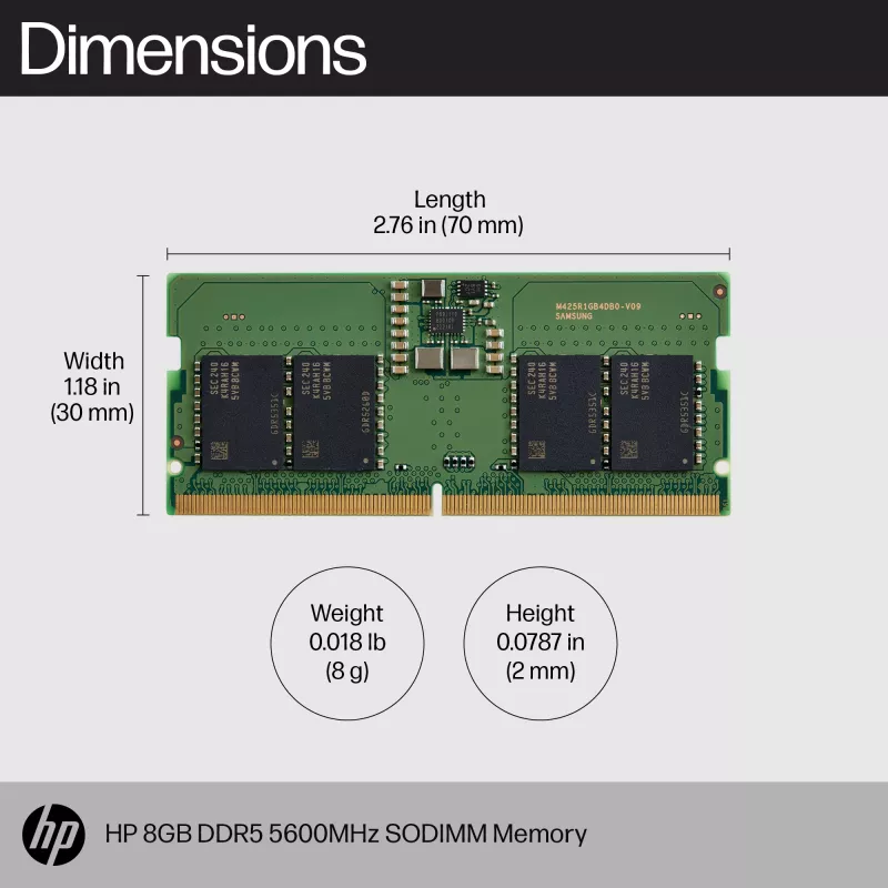 Mälumoodul HP 83P90AA DDR5 8 GB 5600 MHz
