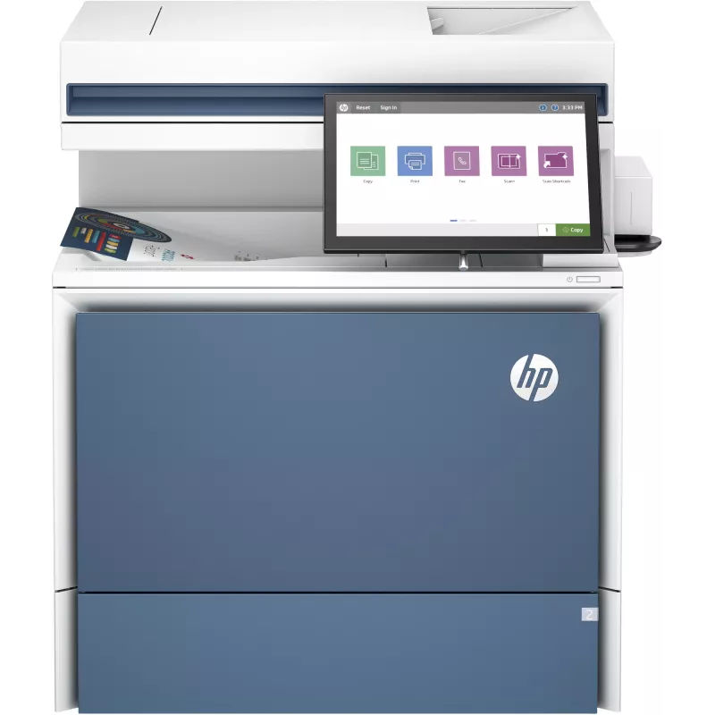 HP Color LaserJet Enterprise Flow MFP 5800zf printer, laser, värvitrükk, 1200 x 1200 DPI, A4, otsetrükk, valge