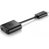 HP HDMI-VGA-adapter, 0,045 m, HDMI, VGA (D-Sub), isane, emane, must