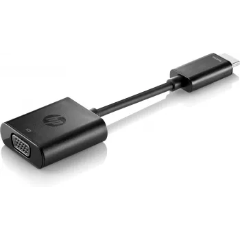 HP HDMI-VGA-adapter, 0,045 m, HDMI, VGA (D-Sub), isane, emane, must