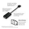 HP HDMI-VGA-adapter, 0,045 m, HDMI, VGA (D-Sub), isane, emane, must