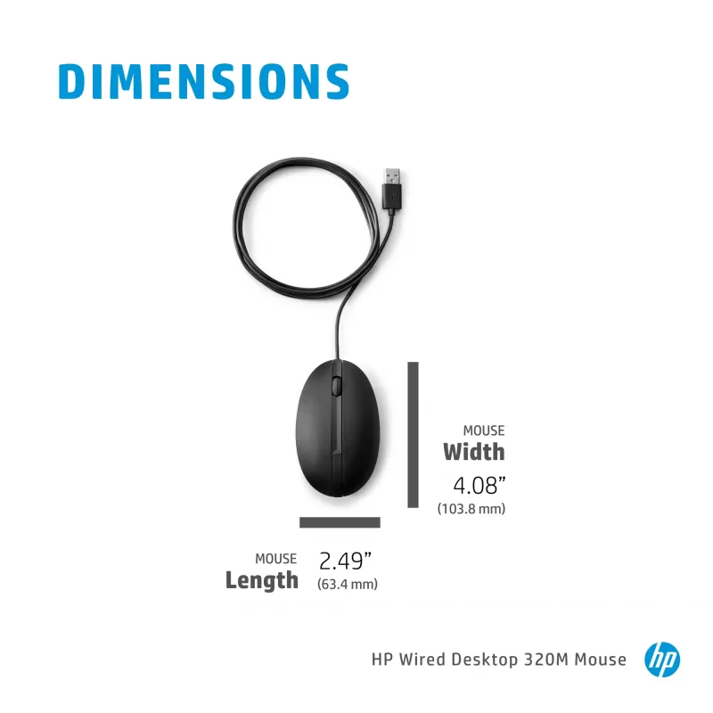 Hiir HP 9VA80AA Must USB