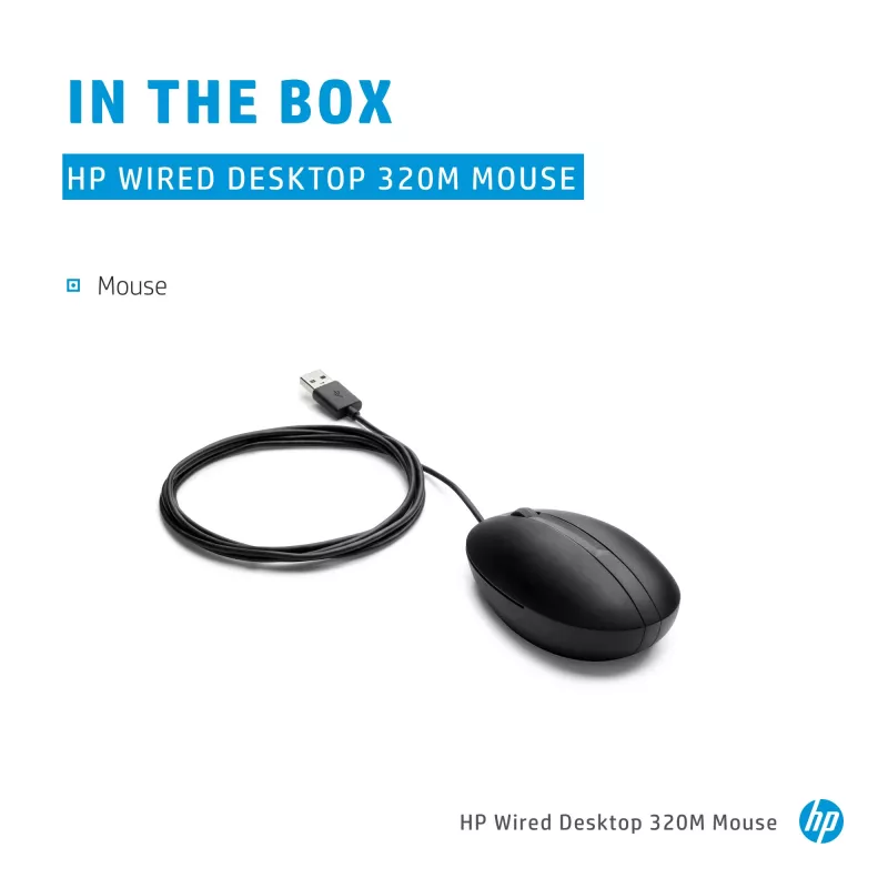 Hiir HP 9VA80AA Must USB