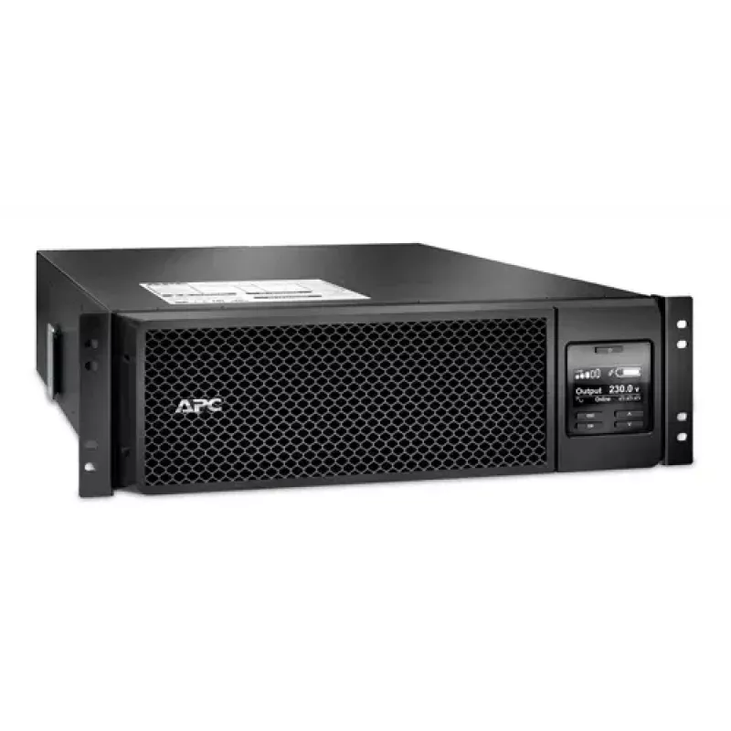 APC Smart-UPS On-Line, 5kVA, Rackmount 3U, 230V, 6x C13+4x C19 IEC pistikupesa, võrgukaart, pikendatud tööaeg, koos siinikomplektiga, 6-aastane garantii