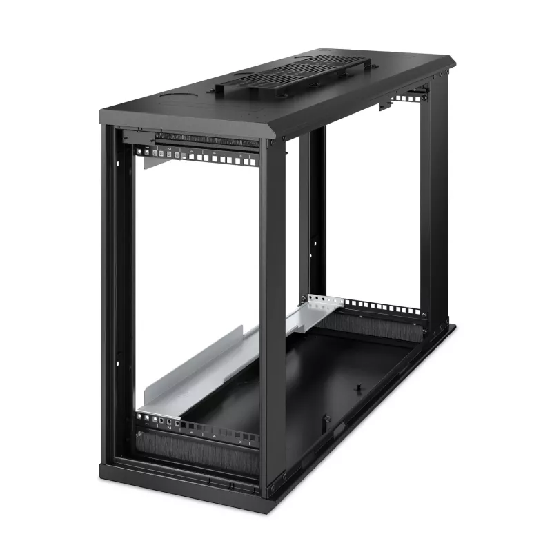 APC NetShelter 6U madalprofiiliga seinale kinnitatav riiulikorpus 230V serveri sügavus