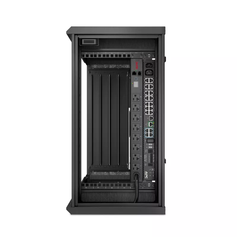 APC NetShelter 6U madalprofiiliga seinale kinnitatav riiulikorpus 230V serveri sügavus