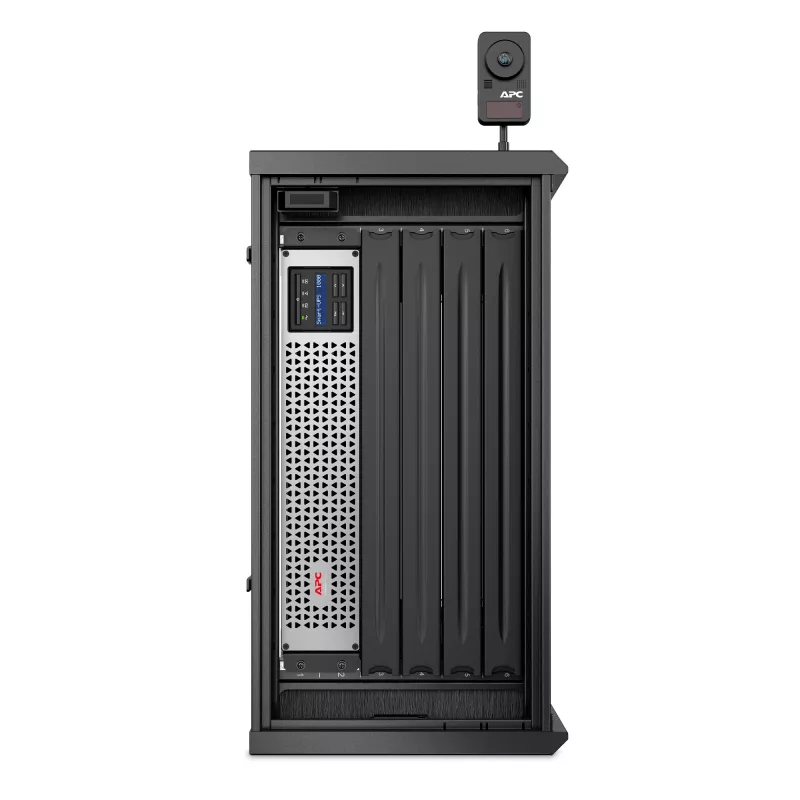 APC NetShelter 6U madalprofiiliga seinale kinnitatav riiulikorpus 230V serveri sügavus