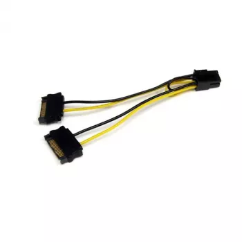 StarTech.com 6-tolline SATA toiteadapter 6-kontaktilisele PCI Express videokaardi toitepistikule