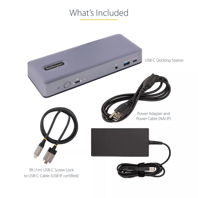 StarTech.com DK31C3MNCRUE sülearvuti dokk/pordireplikaator Juhtmega ühendatud USB 3.2 Gen 2 (3.1 Gen 2) USB-C