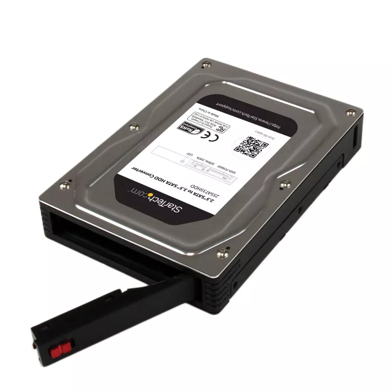 StarTech.com 2.5” kuni 3.5” SATA alumiiniumist kõvaketta adapterkorpus koos SSD / HDD kõrgusega kuni 12,5 mm
