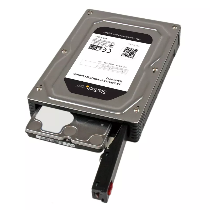 StarTech.com 2.5” kuni 3.5” SATA alumiiniumist kõvaketta adapterkorpus koos SSD / HDD kõrgusega kuni 12,5 mm