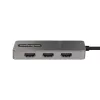 StarTech.com 3-pordiline USB-C MST jaotur – USB-C-lt 3-le HDMI-le mitme monitori adapter sülearvutile – Kolm HDMI-d kuni 4K 60Hz DP 1.4 alt režiimi & DSC-ga – HDR – 1 jala (30cm) kaabel – Ainult Windows
