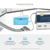 StarTech.com 3-pordiline USB-C MST jaotur – USB-C-lt 3-le HDMI-le mitme monitori adapter sülearvutile – Kolm HDMI-d kuni 4K 60Hz DP 1.4 alt režiimi & DSC-ga – HDR – 1 jala (30cm) kaabel – Ainult Windows