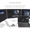 StarTech.com 3-pordiline USB-C MST jaotur – USB-C-lt 3-le HDMI-le mitme monitori adapter sülearvutile – Kolm HDMI-d kuni 4K 60Hz DP 1.4 alt režiimi & DSC-ga – HDR – 1 jala (30cm) kaabel – Ainult Windows
