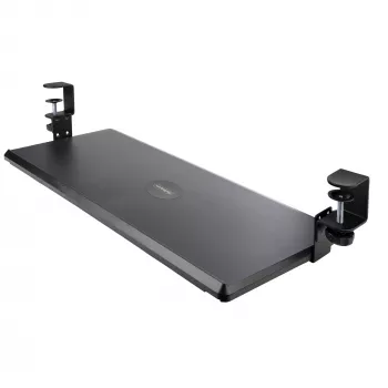 StarTech.com lauaalune klaviatuurialus, klambritega ergonoomiline klaviatuurihoidik, kuni 12 kg (26,5 naela), liugklaviatuuri- ja hiirealus C-klambritega, kõrgusega reguleeritav klaviatuurialus (3,9/4,7/5,5 tolli)