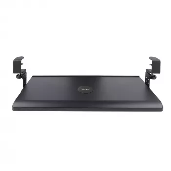StarTech.com lauaalune klaviatuurialus, klambritega ergonoomiline klaviatuurihoidik, kuni 12 kg (26,5 naela), liugklaviatuuri- ja hiirealus C-klambritega, kõrgusega reguleeritav klaviatuurialus (3,9/4,7/5,5 tolli)