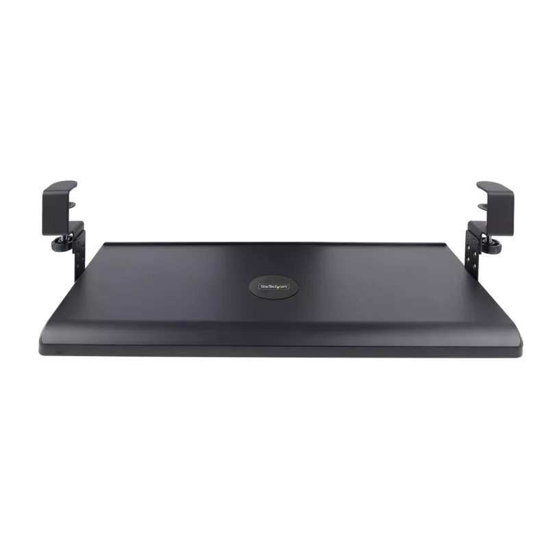 StarTech.com lauaalune klaviatuurialus, klambritega ergonoomiline klaviatuurihoidik, kuni 12 kg (26,5 naela), liugklaviatuuri- ja hiirealus C-klambritega, kõrgusega reguleeritav klaviatuurialus (3,9/4,7/5,5 tolli)