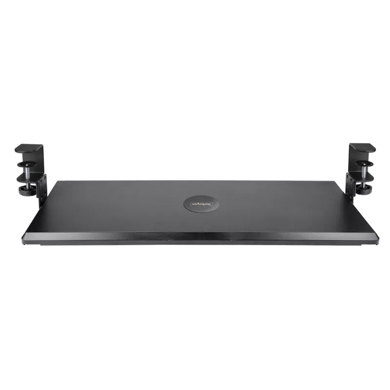 StarTech.com lauaalune klaviatuurialus, klambritega ergonoomiline klaviatuurihoidik, kuni 12 kg (26,5 naela), liugklaviatuuri- ja hiirealus C-klambritega, kõrgusega reguleeritav klaviatuurialus (3,9/4,7/5,5 tolli)