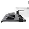 StarTech.com lauaalune klaviatuurialus, klambritega ergonoomiline klaviatuurihoidik, kuni 12 kg (26,5 naela), liugklaviatuuri- ja hiirealus C-klambritega, kõrgusega reguleeritav klaviatuurialus (3,9/4,7/5,5 tolli)