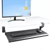 StarTech.com lauaalune klaviatuurialus, klambritega ergonoomiline klaviatuurihoidik, kuni 12 kg (26,5 naela), liugklaviatuuri- ja hiirealus C-klambritega, kõrgusega reguleeritav klaviatuurialus (3,9/4,7/5,5 tolli)