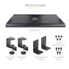 StarTech.com lauaalune klaviatuurialus, klambritega ergonoomiline klaviatuurihoidik, kuni 12 kg (26,5 naela), liugklaviatuuri- ja hiirealus C-klambritega, kõrgusega reguleeritav klaviatuurialus (3,9/4,7/5,5 tolli)