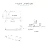 StarTech.com lauaalune klaviatuurialus, klambritega ergonoomiline klaviatuurihoidik, kuni 12 kg (26,5 naela), liugklaviatuuri- ja hiirealus C-klambritega, kõrgusega reguleeritav klaviatuurialus (3,9/4,7/5,5 tolli)