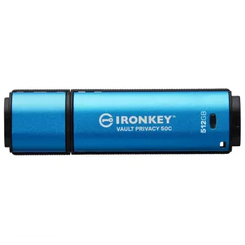 Kingston Technology IronKey 512 GB USB-C Vault Privacy 50C AES-256 krüptitud, FIPS 197