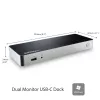 StarTech.com kahe monitoriga USB-C dokkimisjaam 60 W toiteedastusega Windows sülearvutitele – USB-C HDMI/DVI dokk – USB 3.1 Gen 1 USB-C dokk laadimisega – Thunderbolt 3 ühilduv