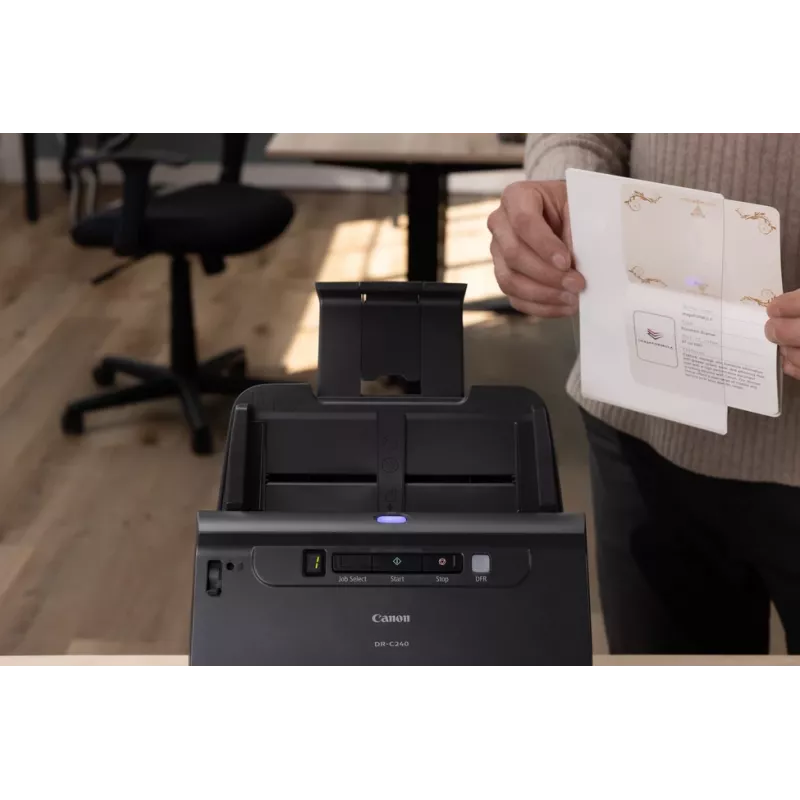 Canon imageFORMULA DR-C240 kahepoolne lauadokumendiskanner, 216 x 3000 mm, 600 x 600 DPI, 24 bit, 24 bit, 45 ppm, 30 ppm