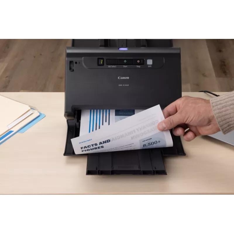 Canon imageFORMULA DR-C240 kahepoolne lauadokumendiskanner, 216 x 3000 mm, 600 x 600 DPI, 24 bit, 24 bit, 45 ppm, 30 ppm