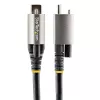 StarTech.com 3 jala (1 m) ülemise kruvilukuga USB-C kaabel 10 Gbps – USB 3.1/3.2 Gen 2 USB-C kaabel – 100 W (5 A) toiteedastusega laadimine, DP Alt Mode – ühe kruvilukuga, USB-C juhe laadimiseks/sünkroonimiseks