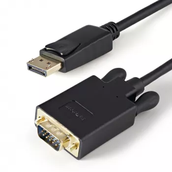 StarTech.com 0,91 m DisplayPort–VGA-kaabel – Aktiivne DisplayPort–VGA-adapterkaabel – 1080p video – DP–VGA monitorikaabel – DP 1.2–VGA muundur – Lukustuv DP-pistik