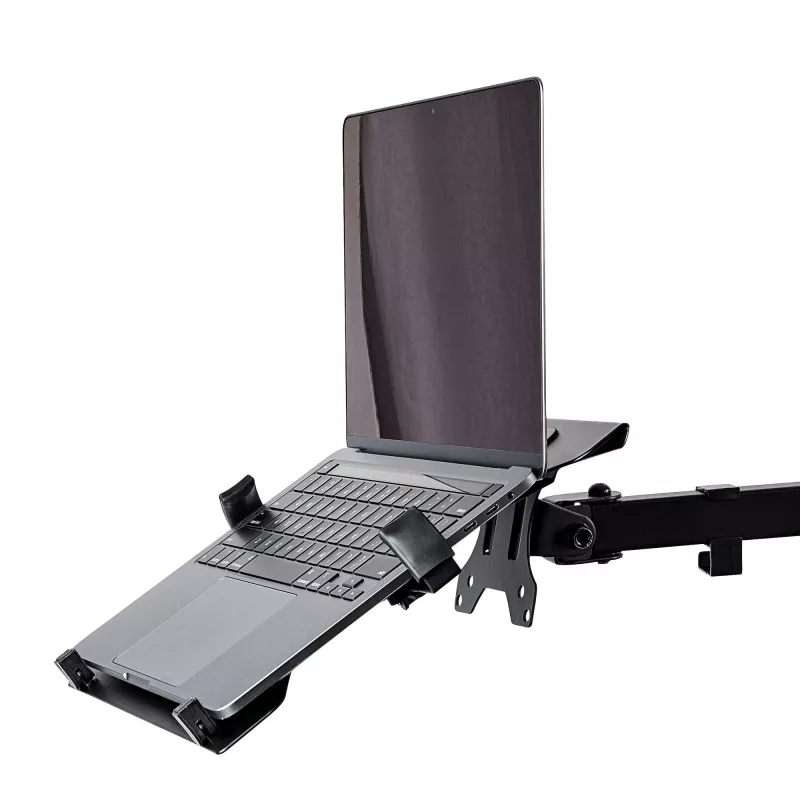 StarTech.com VESA sülearvuti alus – reguleeritav monitorihoova sülearvutialus, mis kinnitab sülearvutid (4,5 kg / 9,9 naela) – 75x75 ja 100x100 VESA kinnitusavad – ventileeritav – monitori lauakinnitustele/ statiividele