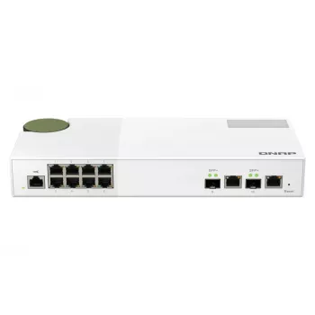QNAP QSW-M2108-2C võrgulüliti hallatav L2 2.5G Ethernet (100/1000/2500) Hall, Valge
