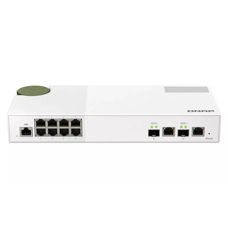 QNAP QSW-M2108-2C võrgulüliti hallatav L2 2.5G Ethernet (100/1000/2500) Hall, Valge
