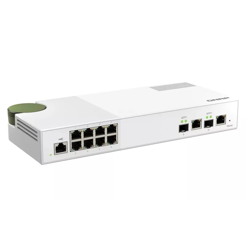 QNAP QSW-M2108-2C võrgulüliti hallatav L2 2.5G Ethernet (100/1000/2500) Hall, Valge