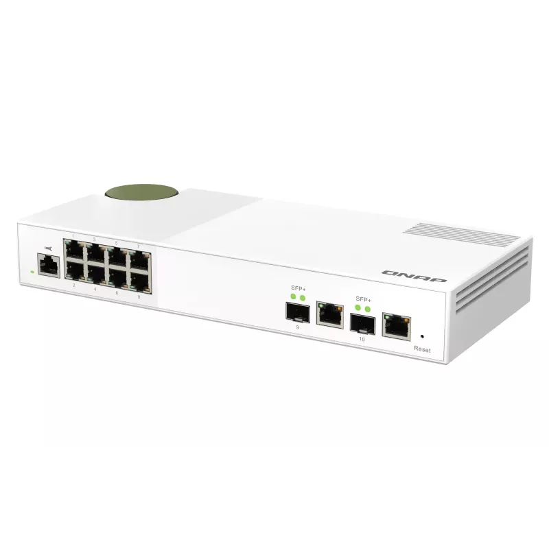 QNAP QSW-M2108-2C võrgulüliti hallatav L2 2.5G Ethernet (100/1000/2500) Hall, Valge
