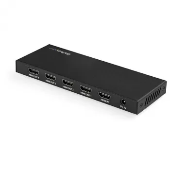 StarTech.com 4-pordiline HDMI jaotur – 4K 60 Hz, HDMI, 4x HDMI, 3840 x 2160 pikslit, must, 4K Ultra HD, 60 Hz