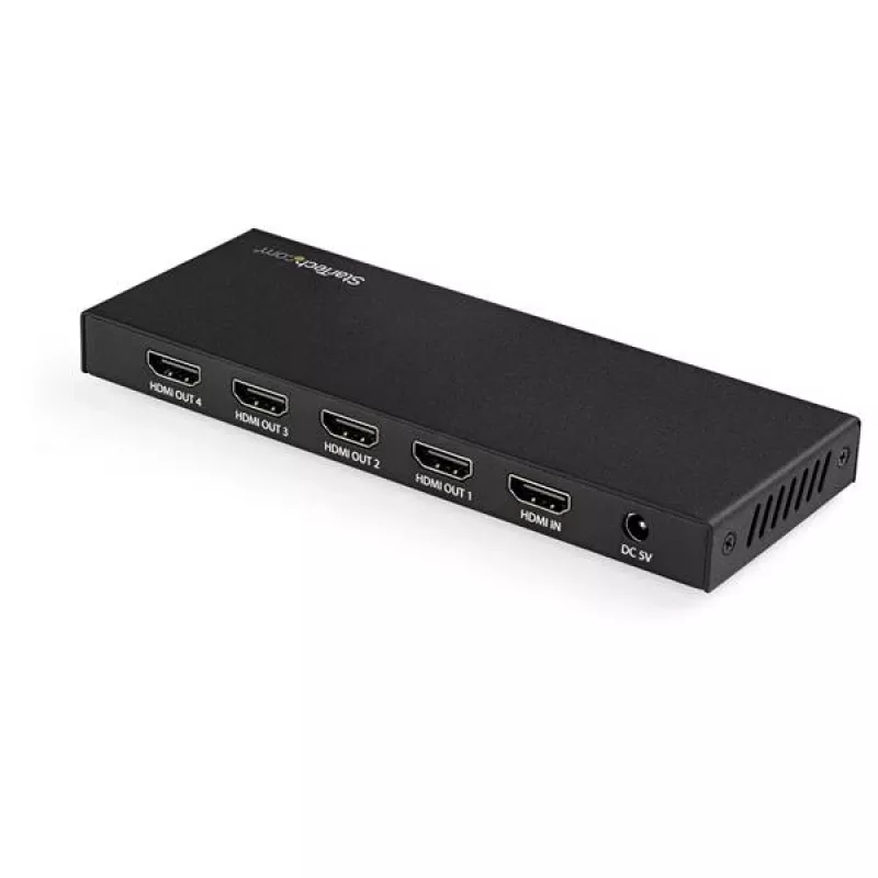 StarTech.com 4-pordiline HDMI jaotur – 4K 60 Hz, HDMI, 4x HDMI, 3840 x 2160 pikslit, must, 4K Ultra HD, 60 Hz