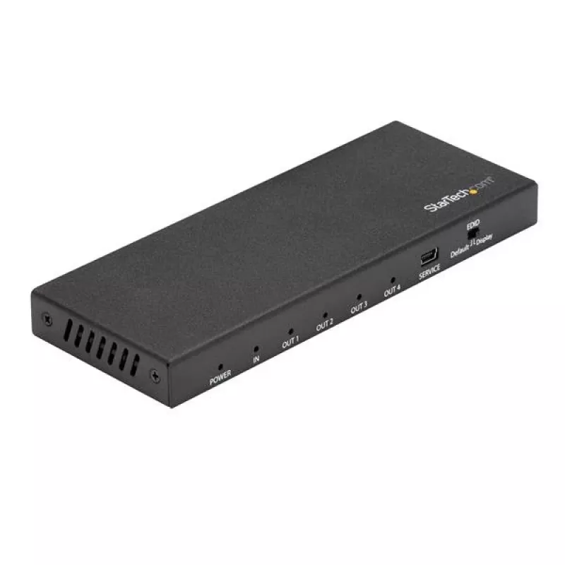 StarTech.com 4-pordiline HDMI jaotur – 4K 60 Hz, HDMI, 4x HDMI, 3840 x 2160 pikslit, must, 4K Ultra HD, 60 Hz