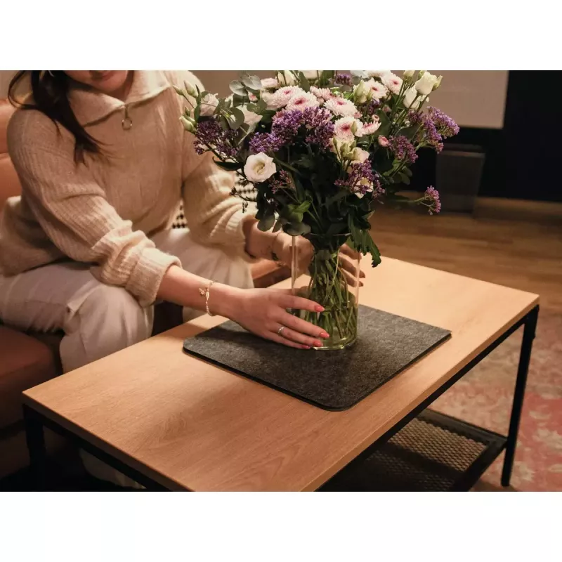 Desk pad Durable 708158 PET felt Charcoal 700x330x4 mm