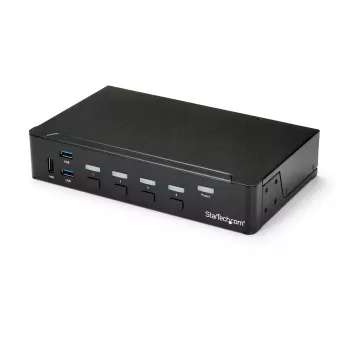 StarTech.com 4-pordiline HDMI KVM-lüliti - USB 3.0 - 1080p, 1920 x 1080 pikslit, riiulile paigaldatav, must