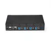 StarTech.com 4-pordiline HDMI KVM-lüliti - USB 3.0 - 1080p, 1920 x 1080 pikslit, riiulile paigaldatav, must