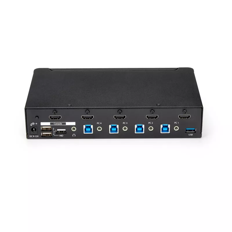 StarTech.com 4-pordiline HDMI KVM-lüliti - USB 3.0 - 1080p, 1920 x 1080 pikslit, riiulile paigaldatav, must
