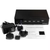 StarTech.com 4-pordiline HDMI KVM-lüliti - USB 3.0 - 1080p, 1920 x 1080 pikslit, riiulile paigaldatav, must